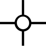 Vektorbild pekar forntida helig symbol