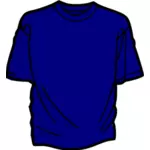 輪郭を描かれた青いシャツ