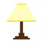 Gele lamp schaduw