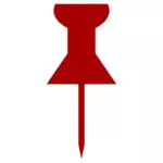 Červený kód pin ikonu