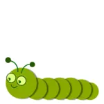 Smilende grønne caterpillar