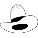Cowboy hat lineart vektori kuva