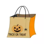 Vector drawing of halloween bag