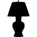 Silhouette de lampe de table
