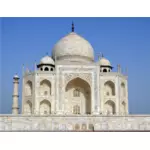 Taj Mahal Fotorealistik ilustrasi