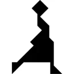 Tangram graphic icon