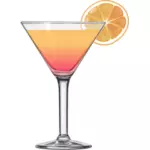 Tequila sunrise cocktail vector afbeelding