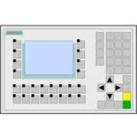 Vektorový obrázek dotykový panel s klávesnicí
