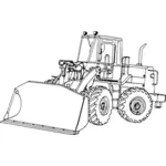 Traktor nakladač ikona
