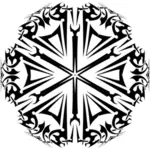 Svart tribal symbol
