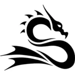 Dragon arty silhouette