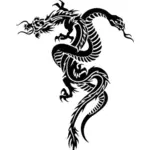 Dragon med slange