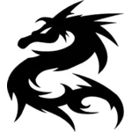 Племенной дракон дизайн