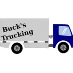 Vector image of removals truck