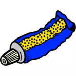 Immagine vettoriale tubo giallo e blu linea arte