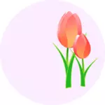 Vector afbeelding van een tulpen
