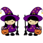 Двухместный Хэллоуин ведьмы