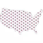 Geographische Karte der USA