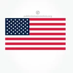 アメリカの国旗のベクトル