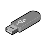 USB пальца диск 1 векторная графика