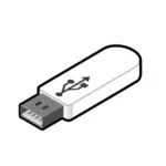 Illustrazione vettoriale 3 di USB thumb drive