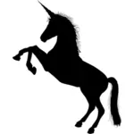 Unicorn siluett illustration