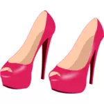 ピンクの靴