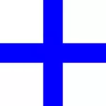 Niebieski krzyż grecki