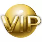 Very important person gold sign vector image