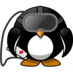 Pingüino de realidad virtual