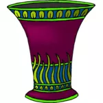 Fialová a zelená váza