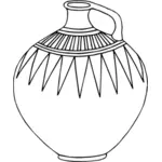 線描画花瓶