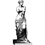 Venus van Milo in zwart-wit