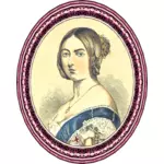 Gerahmte Königin Victoria