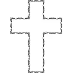 装饰的天主教十字架