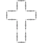Krzyż w stylu wiktoriańskim