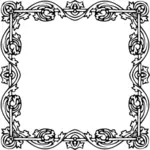 Square flowery frame