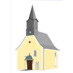 قرية كنيسة متجه رسم
