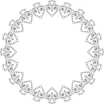 Quadro floral de círculo