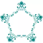 Floral ornamental frame