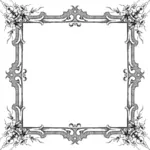 Frame with floral corners