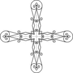 Dekorativa geometriska cross