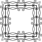 Wire cross vektor silhuett