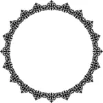 Vintage round decoration frame