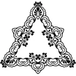 Bordo decorativo triangolare
