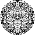Blommig cirkel för dekoration