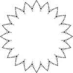 Imagine vectorială a cadrului tricotat