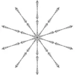 Mandala frame vector afbeelding
