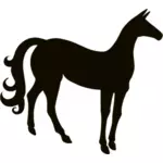 Vintage koně silueta