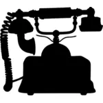 Vintage telefon sylwetka